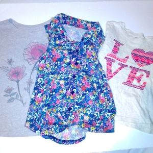 3 Piece Shirt Set For Toddler Girl